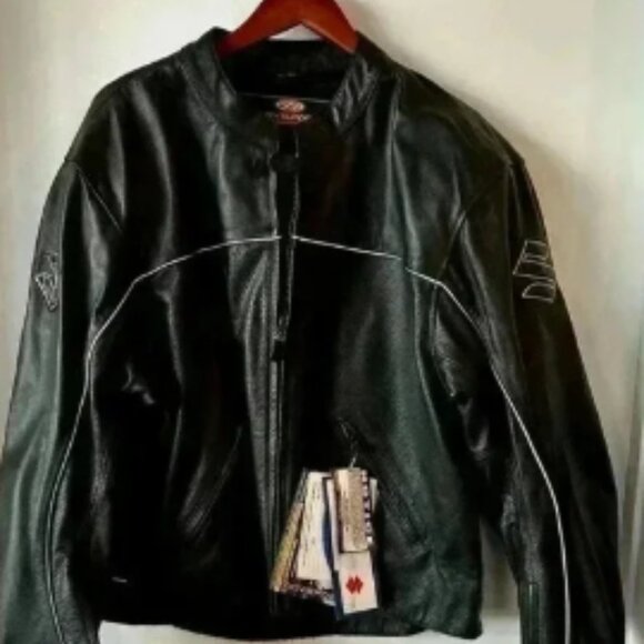 NWT AGV Sport Suzuki Leather jacket size 54 - Picture 1 of 4